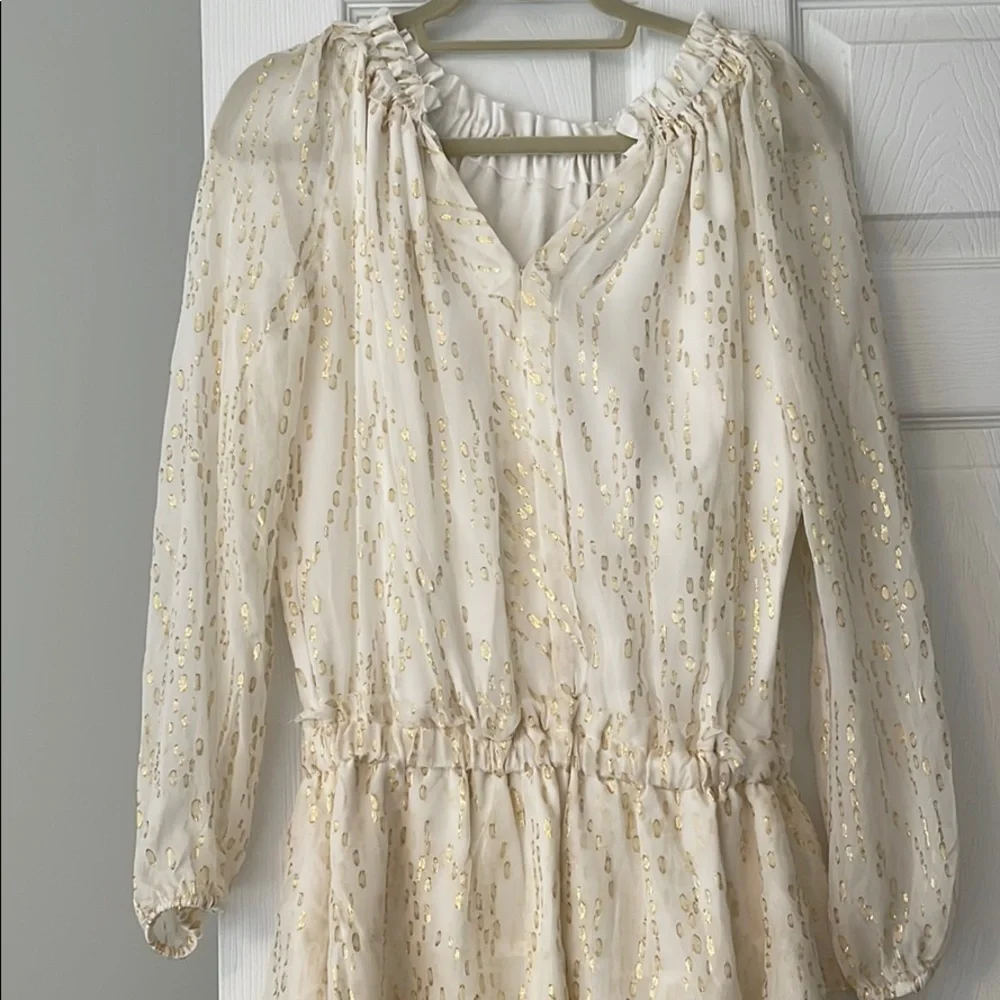 Generation Love White and Gold Dress - Picture 5 of 6